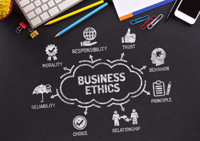 An illustration shows the most relevant categories for employer brand, including ethics, responsibility, trust, morality, and more.