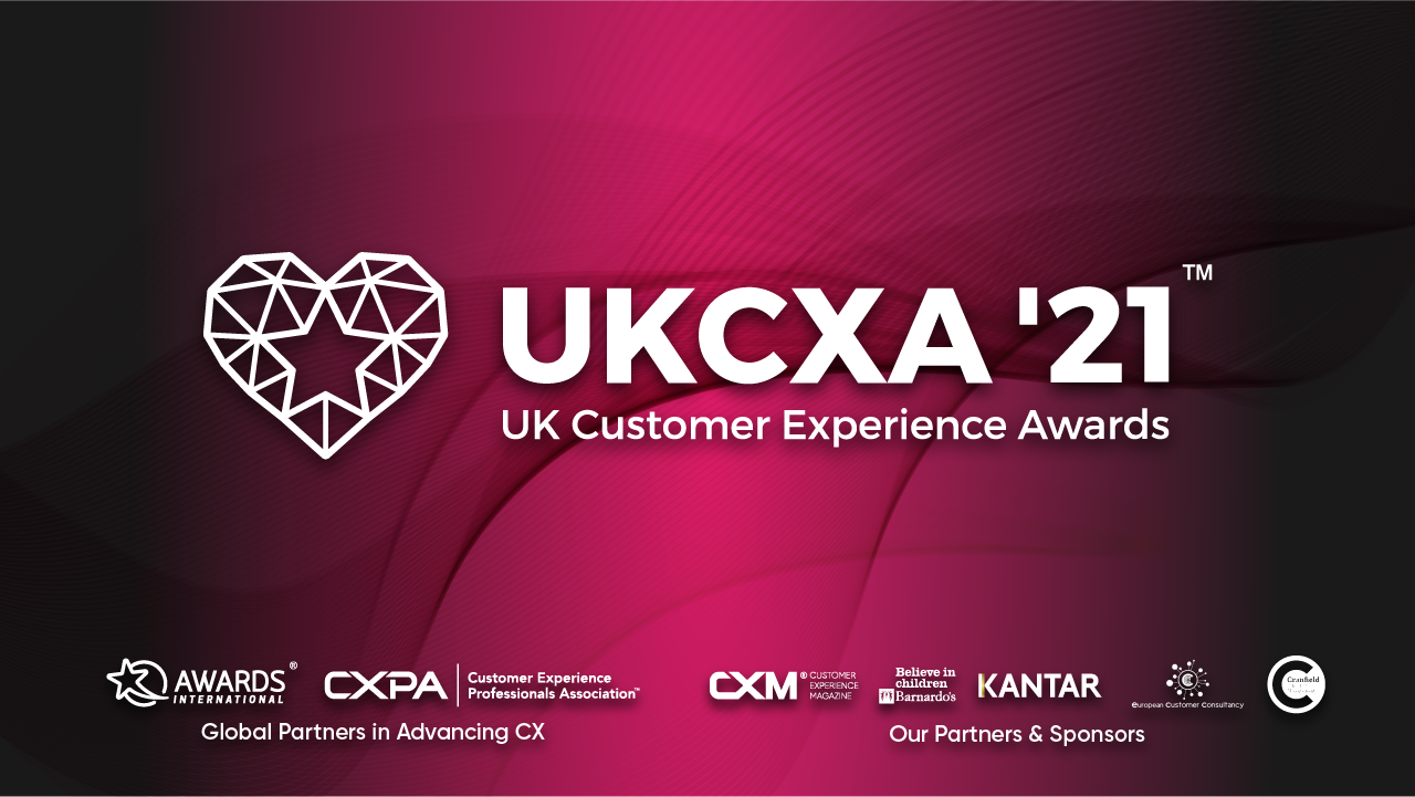 Customer Experience Awards banner shows partners and other details about the event.