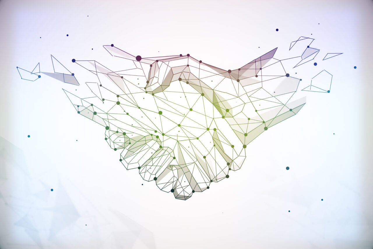 An image showing people shaking hands to build a trusting customer relationship