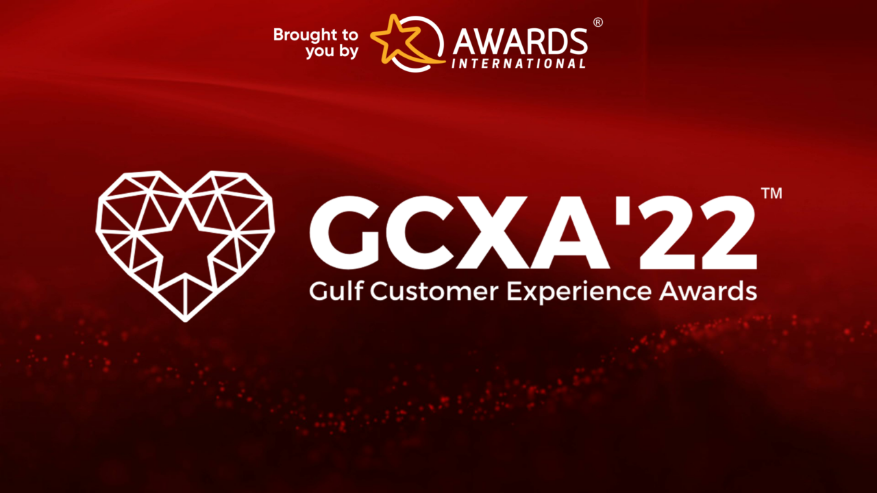 A photo with a logo of the Gulf Customer Experience Awards.