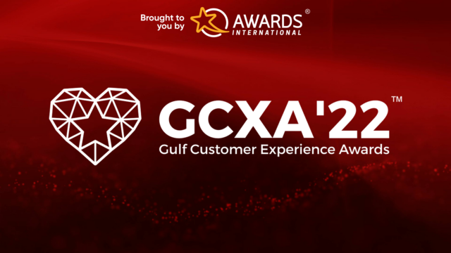 A photo with a logo of the Gulf Customer Experience Awards.