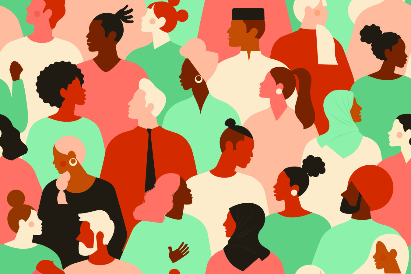 An image showing a diversity and complexity of society.