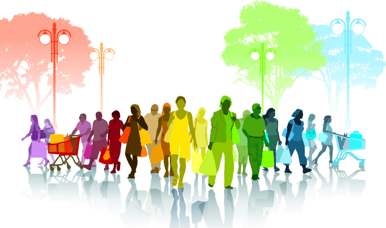 a colorful image showing trends in customer behaviours