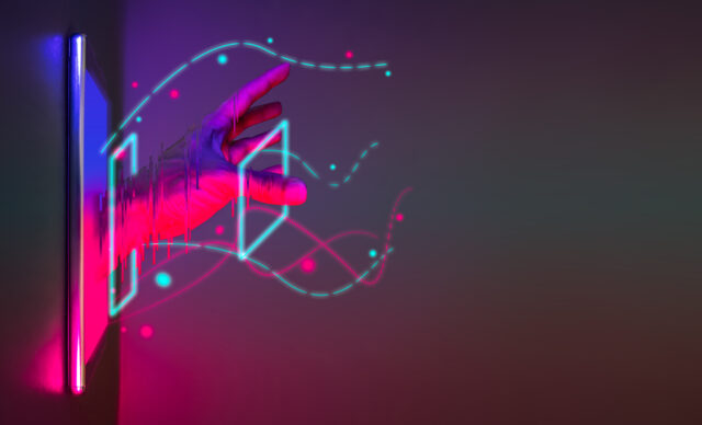 Hand reaching out from a screen indictaing Movies that predicted the future