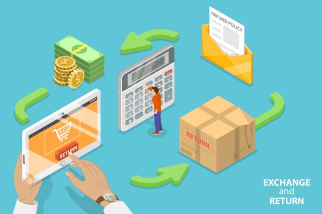 returns process in the delivery experience