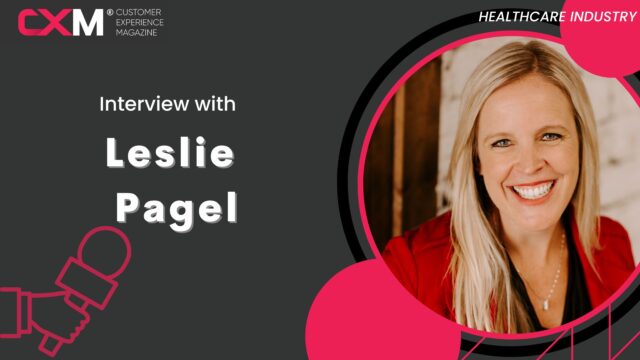 Leslie Pagel speaking on the healthcare industry