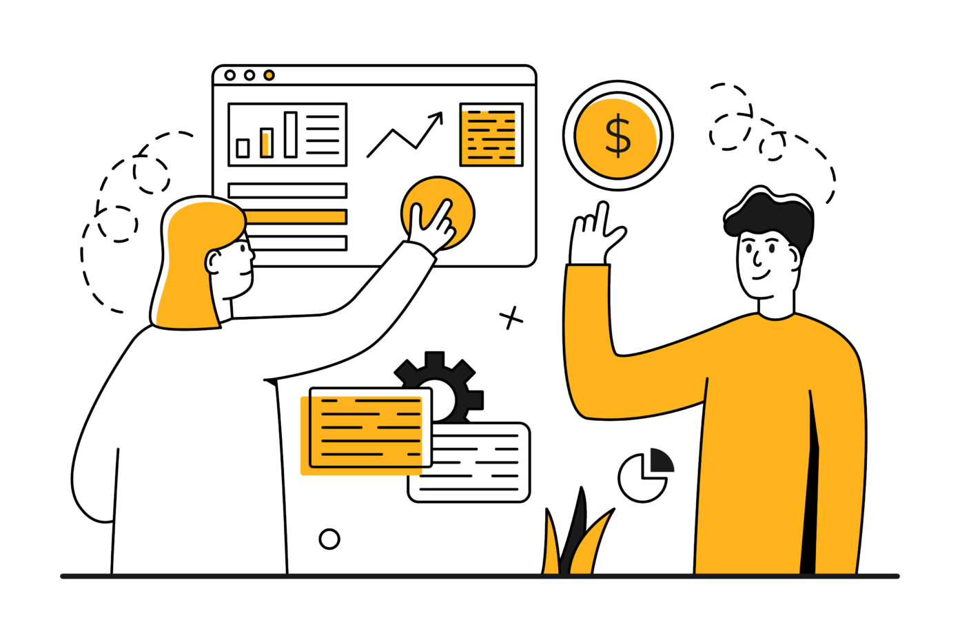 A CX team working on automated processes