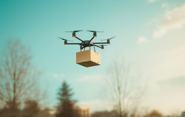 Image showing drone delivery.